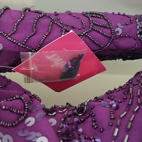 TOGETHER Sequins Top with front tie - Picture 5 of 7